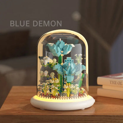 Building block flower eternal rose small particle building block assembly toy gift desktop decoration