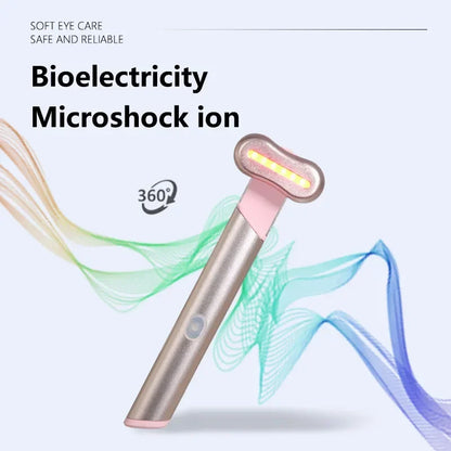 Compact Portable Household Electric Eye Care Massager Handheld Anti-Puffiness Face Lift Skin Rejuvenation Easy to Operate