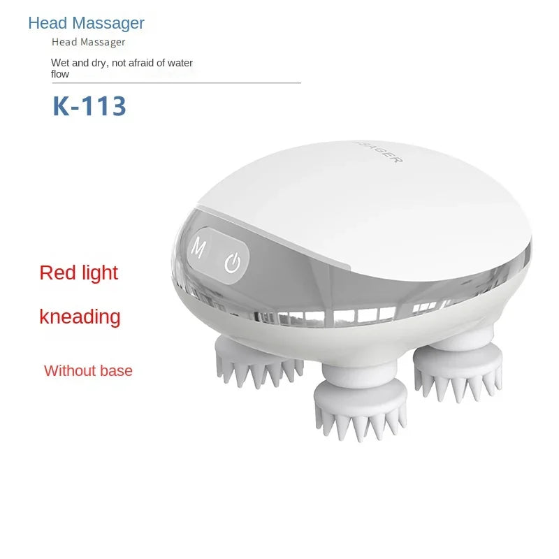 Electric Handheld Head Therapy Artifact Charging Multifunctional Scalp Massager