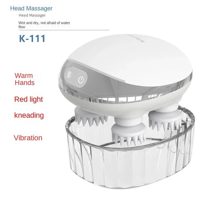 Electric Handheld Head Therapy Artifact Charging Multifunctional Scalp Massager