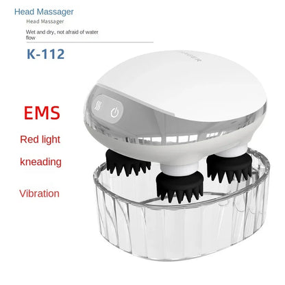 Electric Handheld Head Therapy Artifact Charging Multifunctional Scalp Massager