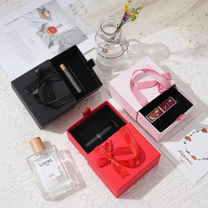 Small Single Piece Jewelry Box Lipstick Perfume Box Portable Drawer Packaging Box Gift Box Fashionable Compact Storage Solution