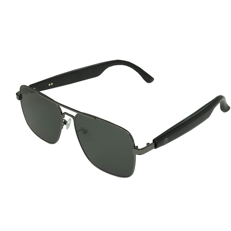 New product UV protection smart bluetooth glasses selfie function voice assistant replaceable optical lenses high quality